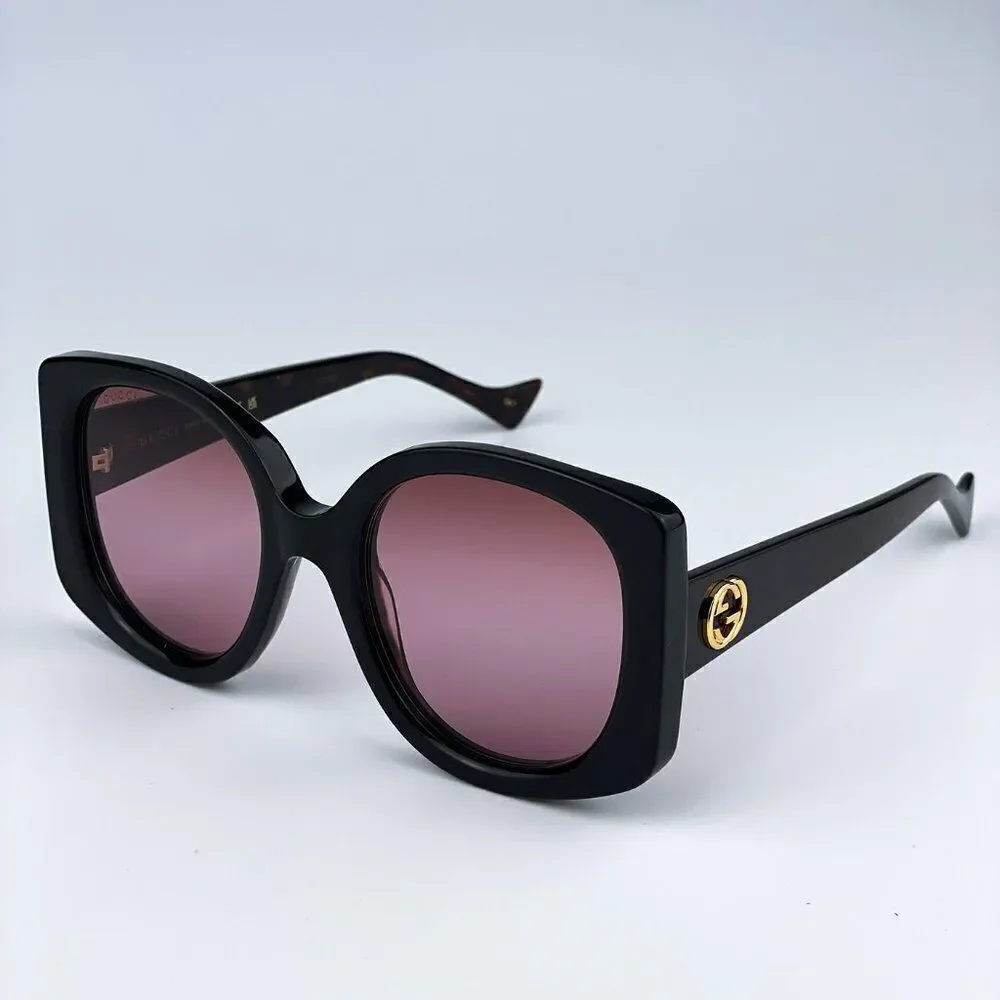 SALE! NEW Gucci GG1257S 003 Havana Gradient Butterfly Oversized Women Sunglasses